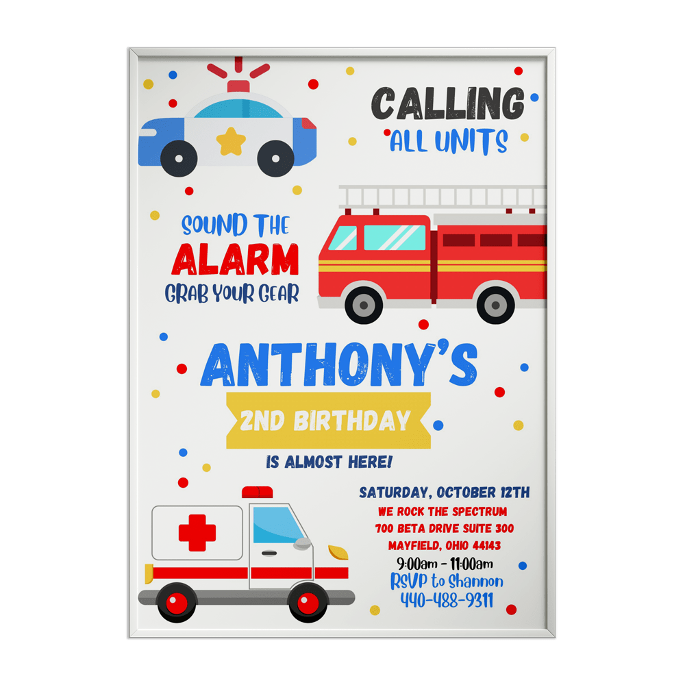 kids birthday poster design and print
